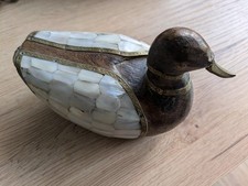 Handgeschnitzte deko ente gebraucht kaufen  Rodenberg