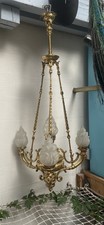 Lustre bronze doré d'occasion Lustre bronze doré d'occasion  Montreuil