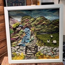 Framed needle felted for sale  WAKEFIELD