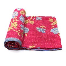 Colcha de algodão indiano vintage Kantha colcha cobertor tropical f comprar usado  Enviando para Brazil