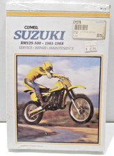 1981-1988 Suzuki Rm 125-500 Clymer Manual de Serviço M379 Novo Selado comprar usado  Enviando para Brazil