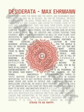 Quote desiderata mandala for sale  EDINBURGH