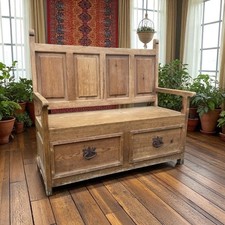 Antique pine bench for sale  STOWMARKET