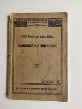 Baukonstruktionslehre tto fric gebraucht kaufen  Aschaffenburg
