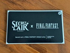 Lámina promocional de loto dorado inglés Magic The Gathering Final Fantasy Secret Lair sellada segunda mano  Embacar hacia Mexico