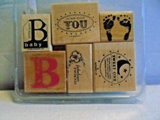 Kit Stampin Up Baby Boy Sweet One 6 carimbos de borracha comprar usado  Enviando para Brazil