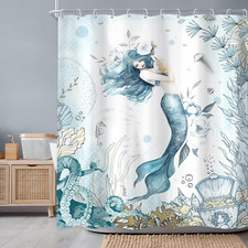 Mermaid shower curtain for sale  Denver