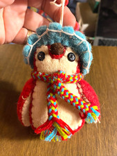 Usado, Ornamento de Natal coruja colorido de feltro 4" comprar usado Usado, Ornamento de Natal coruja colorido de feltro 4" comprar usado  Enviando para Brazil