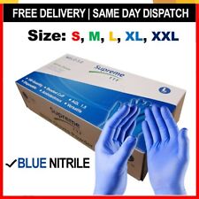 Blue nitrile gloves for sale  HARLOW