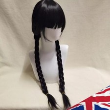 Peruca trançada dupla peruca preta brinquedos tamanho universal cosplay cabelo como presente para crianças comprar usado  Enviando para Brazil