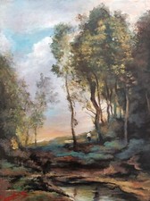 Tableau peinture etude d'occasion  Dechy