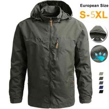Jaqueta tática masculina corta-vento impermeável com capuz casaco esportivo militar europeu, usado comprar usado  Enviando para Brazil