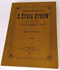Używany, Hilary Nussbaum: Szkice historyczne z życia Żydów w Warszawie. Reprint WAiF 1989 na sprzedaż  PL