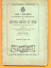1906 legge regolamento usato  Santa Maria a Vico