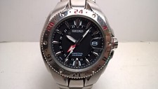 Seiko black stainless for sale  Seattle