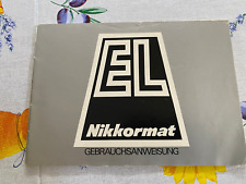 Nikkormat gebrauchsanweisung usato  Italia