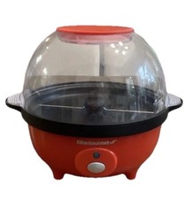Máquina de pipoca Elite Gourmet 3 quartos ar quente popper com agitação elétrica vermelha, usado comprar usado  Enviando para Brazil