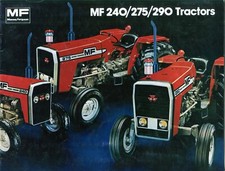 Folheto de tratores MF Massey Ferguson MF 240/275/290 comprar usado  Enviando para Brazil