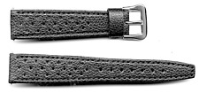 Correa clásica de rally Corfam® genuina negra de 18 mm para Heuer vintage u otros segunda mano  Embacar hacia Mexico