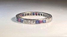 sapphire diamond eternity ring for sale  LISBURN