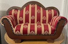 Boneca estofada estilo vitoriano vintage listras florais sofá acabamento cabeça de unha comprar usado  Enviando para Brazil