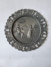 Vintage pewter plate d'occasion  Expédié en Belgium