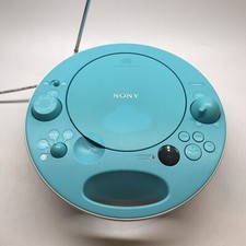 Sony ZS-E5 CD Player Rádio AM/FM Estéreo Portátil Boombox Azul Testado Funciona comprar usado  Enviando para Brazil