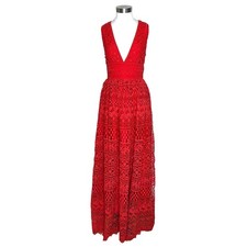 Vestido longo feminino L'Atiste By Amy de renda vermelha tamanho médio, usado comprar usado  Enviando para Brazil
