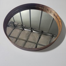 Espelho Rosewood Framed 1950's Circular Glas Master Suécia Spegel 102 13" reparo comprar usado  Enviando para Brazil
