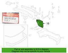 Painel espaçador tampa de enchimento para-choque traseiro Honda Civic 74551-SNA-A00 fabricante de equipamento original 06-11 comprar usado  Enviando para Brazil