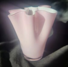 Pink handkerchief vase for sale  CHESTER