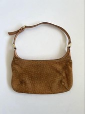 Bolsa de ombro CELINE C Triomphe Macadam laranja camelo camurça x couro autêntica comprar usado  Enviando para Brazil
