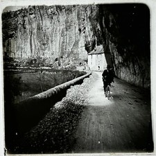 Francia Ciclismo Bicicleta Figeac A Cahors c1910 Foto Estéreo Sur Cristal comprar usado  Enviando para Brazil