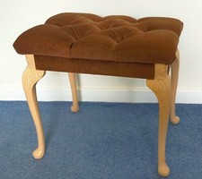 Padded vanity stool for sale  LEEK