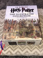 J.K. ROWLING HARRY POTTER THE ILLUSTRATED COLLECTION 3 HARCOVER BOOK BOX SET comprar usado  Enviando para Brazil