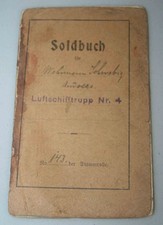 Soldbuch luftschifftrupp nr gebraucht kaufen  Wedemark