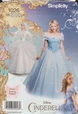 Fantasia Simplicity 1026 Cinderela Fada Madrinha Adulto Padrão Tamanho 6-14 Sem Cortes, usado comprar usado  Enviando para Brazil