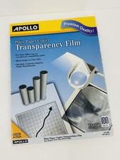 Filme transparente copiadora papel liso Apollo 100 folhas carta tamanho 2 (PP100C), usado comprar usado  Enviando para Brazil