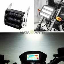 Farol de neblina cabeça de motocicleta 12V branco 18LED ATV suporte prata à prova d'água 6500K comprar usado  Enviando para Brazil