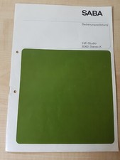 Bedienungsanleitung saba hifi gebraucht kaufen  Hemmingen