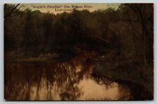 Livermore Iowa~Des Moines River~Angler's Paradise~LD Hack Publisher~c1910 PC comprar usado  Enviando para Brazil
