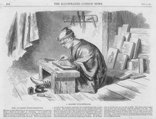 1864 antique print for sale  ASHFORD