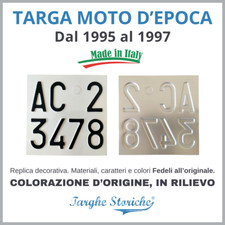 Replica targa moto usato  Albano Laziale