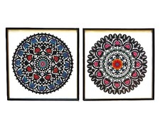 Pair framed mandala for sale  East Sandwich