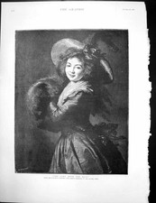 Antique print lady for sale  UK
