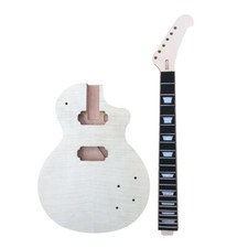 1 conjunto kit de guitarra lp corpo de guitarra 22 trastes mogno boné de bordo conjunto em braço banana   comprar usado  Enviando para Brazil