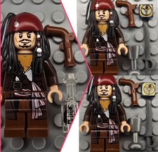 Lego Pirata do Caribe Minifigura POC034 Capitão Jack Sparrow com Jaqueta comprar usado  Enviando para Brazil