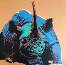 Warhol rhinoceros endangered usato  Zeccone