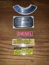 Conjunto de decalques compartimento do motor Toyota L 2L-T picape diesel Hilux Repro Power Steerin, usado comprar usado  Enviando para Brazil