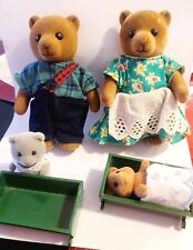 Usado, Calico Critters Sylvanian Families Vintage Timbertop Evergreen Bear Family Baby comprar usado  Enviando para Brazil